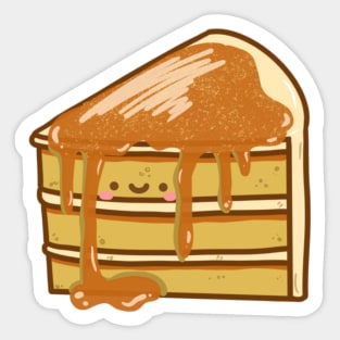 Caramel cake doodle design Sticker